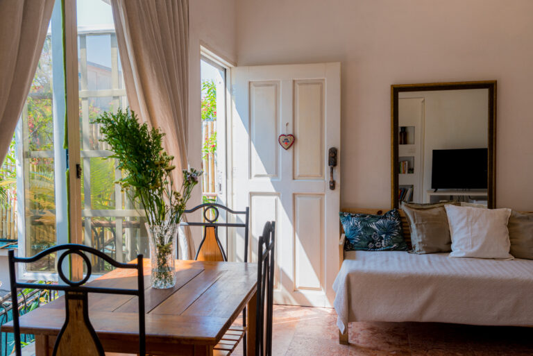 Una de las habitaciones.