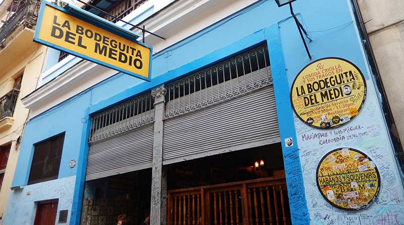 La Bodeguita del Medio, uno de los restaurantes más icónicos de La Habana Vieja (Foto tomada de Dime Cuba).