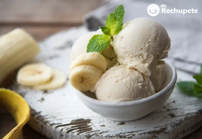 Helado de plátano