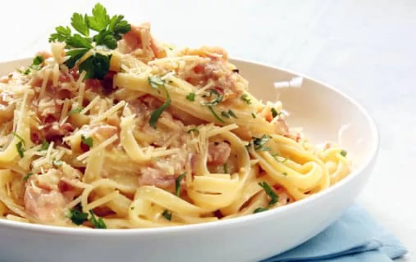 Spaguettis a la Carbonara 