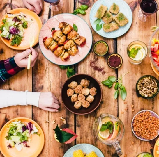 Diferentes tipos de alimentos