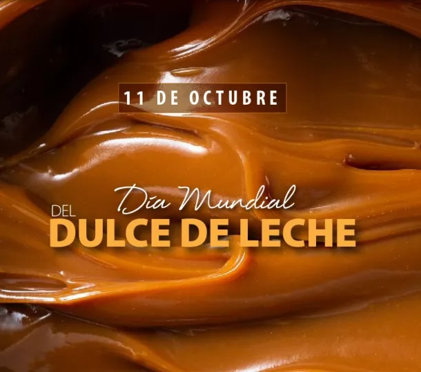 Imagen diseñada para homenajear la fecha este año 2024: 11 de Octubre, Día Mundial del Dulce de Leche