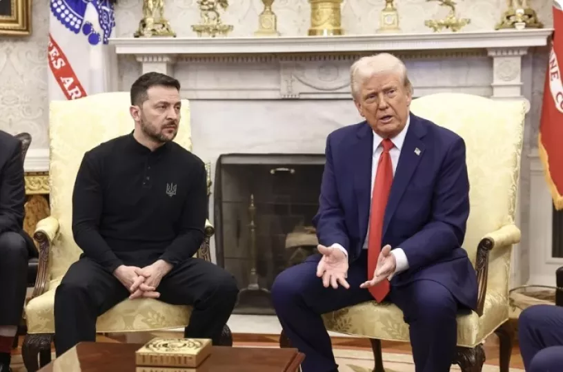 Trump y Zelenski este viernes en la Casa Blanca.