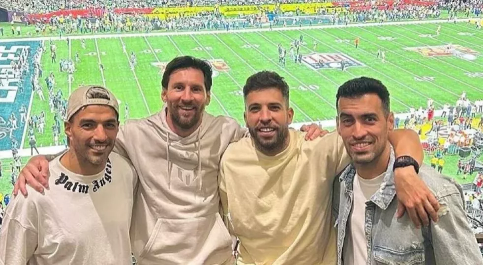 Los jugadores del Inter de Miami llegaron tras vencer 5-0 al Olimpia en Honduras