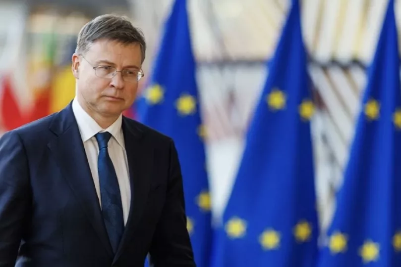 Valdis Dombrovskis, comisario europeo de Economía, en una fotografía de archivo