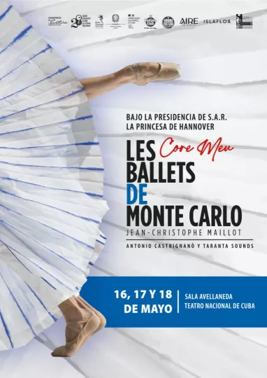 Las funciones del Ballet de Monte-Carlo tendrán lugar los días 16, 17 y 18 de mayo en la Sala Avellaneda del Teatro Nacional de Cuba.