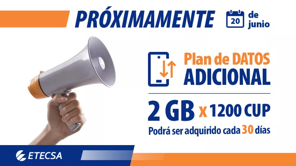 Etecsa anuncia dos planes nuevos de datos móviles en Cuba