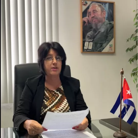 Marta Elena Feitó Cabrera, ahora exministra de Trabajo y Seguridad Social de Cuba.