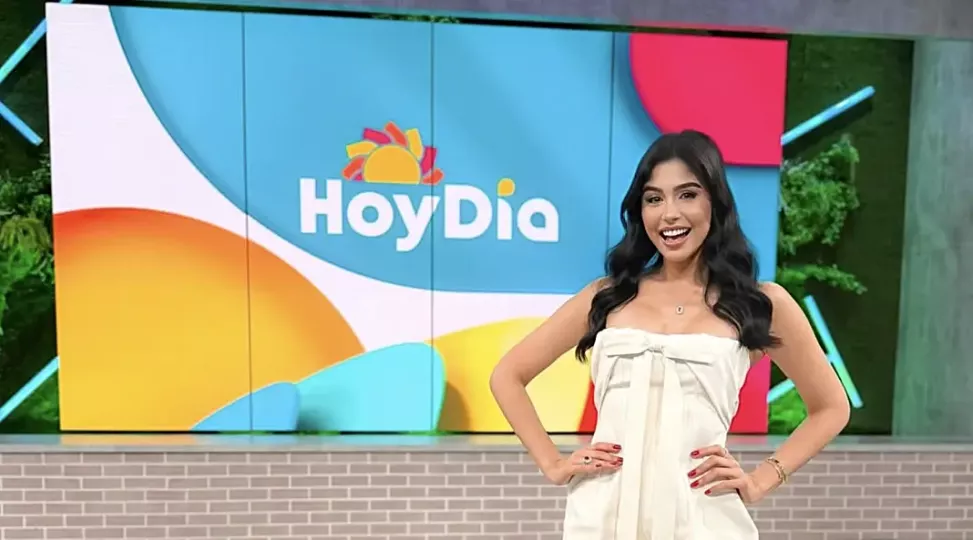 Daniela Reyes debutó en Hoy Día, revista de Telemundo.