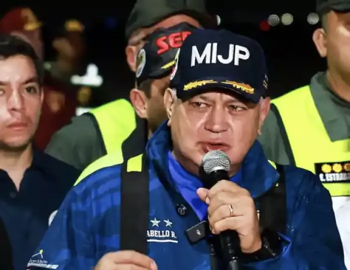 Ministro de Interior y Justicia de Venezuela, Diosdado Cabello.