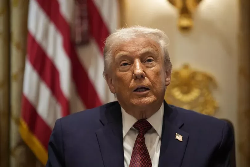 El presidente estadounidense, Donald Trump, fue cuestionado en una rueda de prensa en su residencia privada de Mar-a-Lago (Florida) sobre si la estrategia de Estados Unidos es derrocar a Maduro.