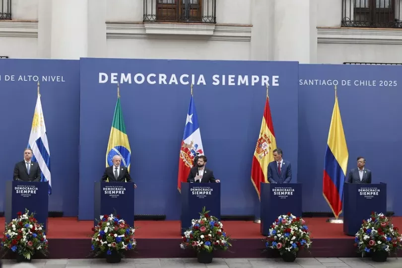 Foto de archivo en representación de cuatro de los países firmantes.