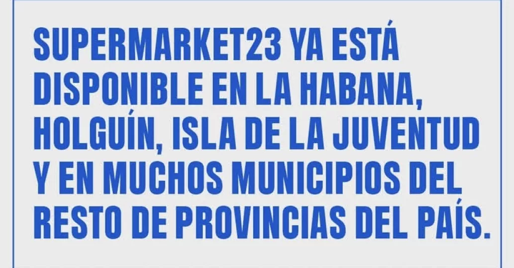 Cartel publicado por Supermarket23 en su cuenta de Instagram.