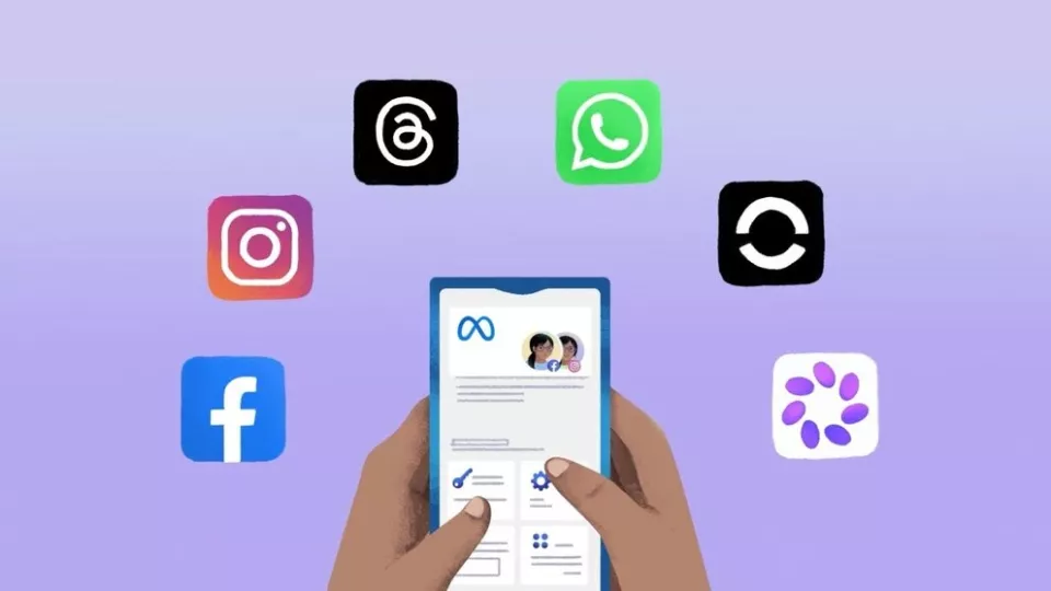 Meta actualiza su centro de cuentas para centralizar el inicio de sesión en sus plataformas y dispositivos.