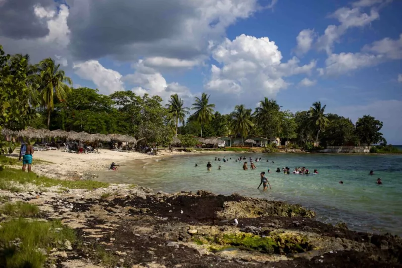 Imagen de una instalación de campismo en Cuba.