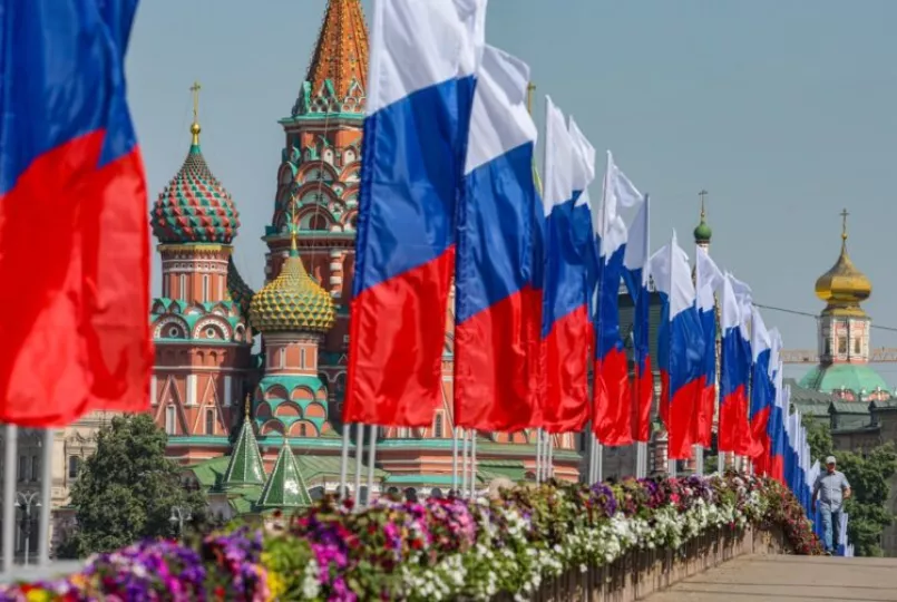 Celebraciones del Día de Rusia cerca del Kremlin en d Moscú el 12 de junio de 2026.