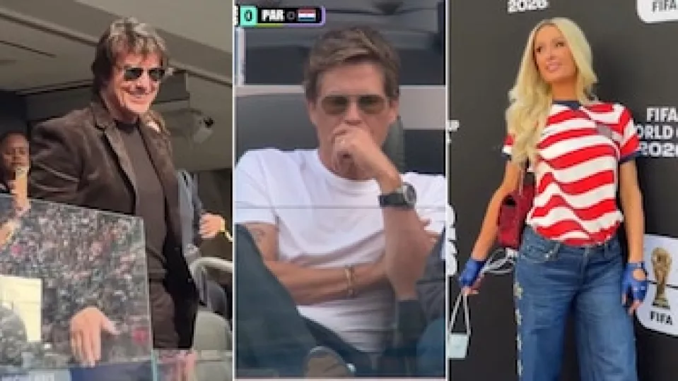 Celebridades internacionales presentes en las tribunas durante el partido de inauguración del Mundial 2026 en el SoFi Stadium.