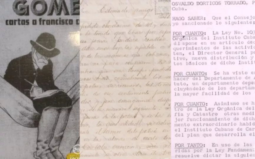 Un montaje de parte de los documentos patrimoniales en venta en Estados Unidos