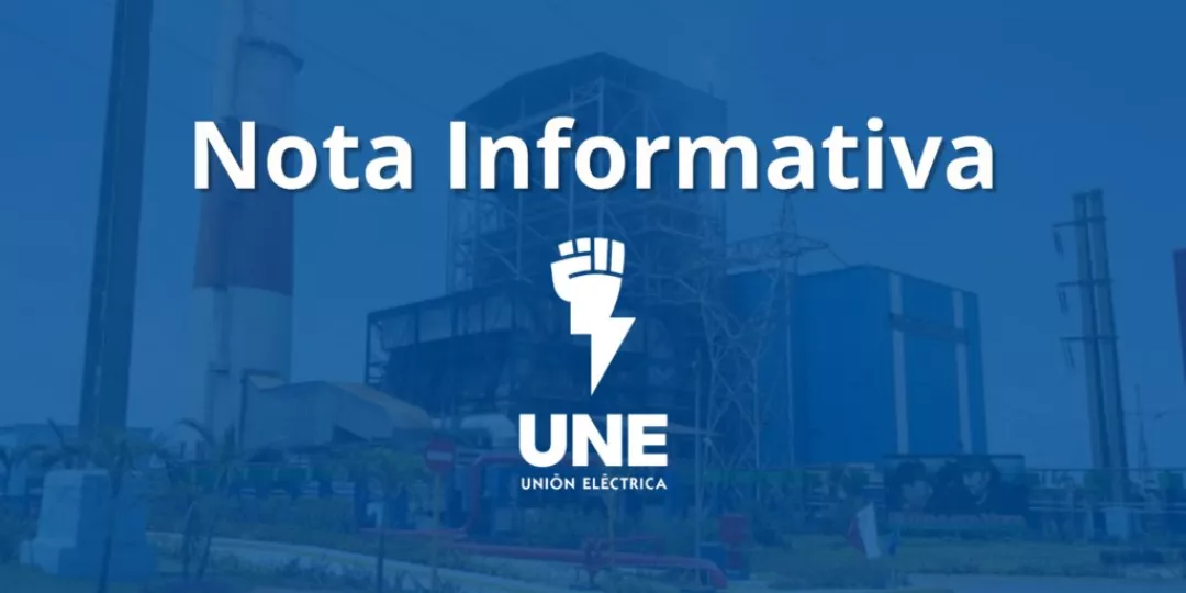 Logotipo o gráfico representativo de la Unión Eléctrica de Cuba.