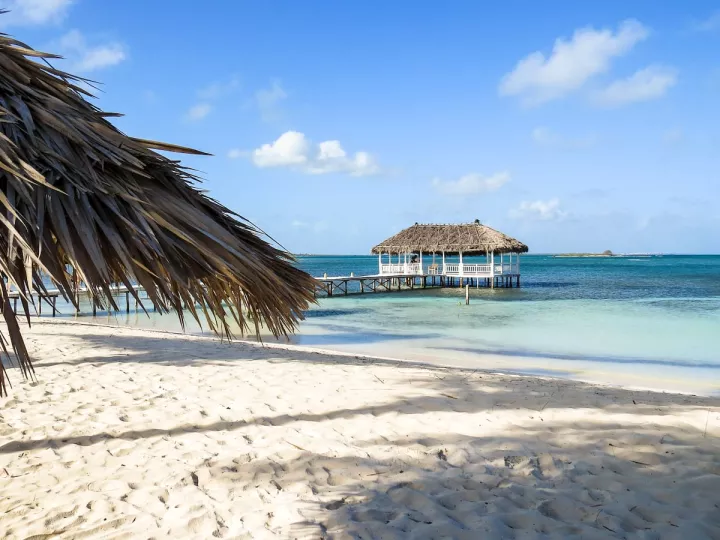 La playa del Paraíso en Cayo Santa María, Cuba, en julio 2017
