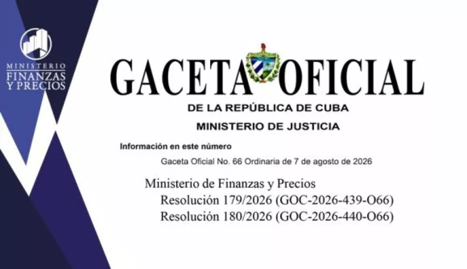 Documento oficial de la Gaceta de Cuba referente a nuevas resoluciones energéticas.