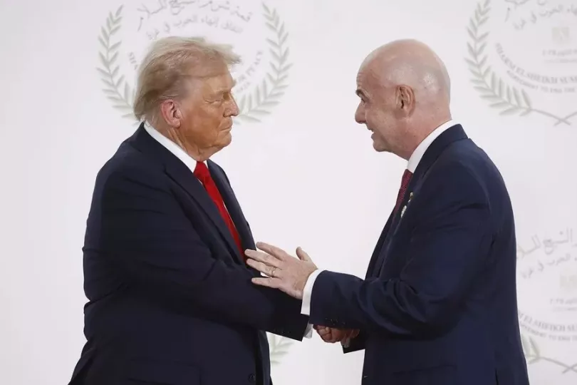 Donald Trump y Gianni Infantino en una imagen relacionada con la organización del Mundial 2026.