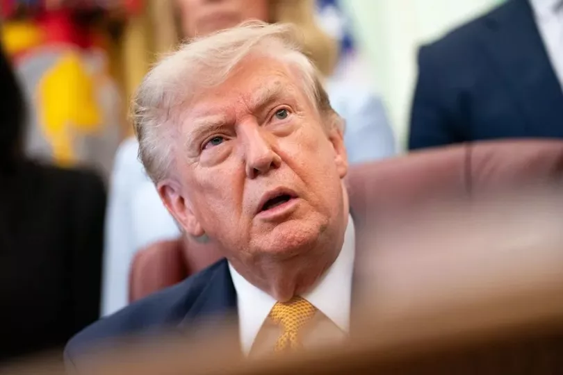Donald Trump en el Despacho Oval de la Casa Blanca.