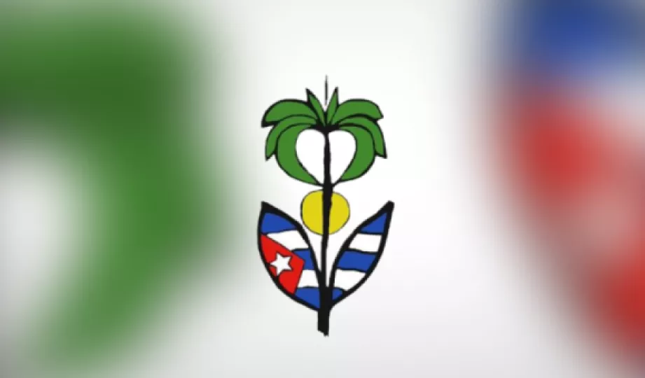 Logotipo y documentación institucional relacionada con la nación y la emigración cubana.