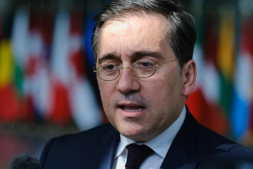 José Manuel Albares, ministro de Asuntos Exteriores, Unión Europea y Cooperación, durante una intervención pública.