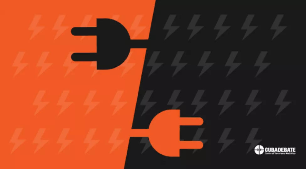 Ilustración representativa sobre las causas de los apagones y la crisis en el sistema eléctrico.