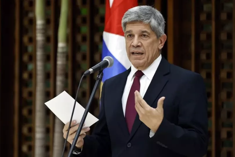 El viceministro cubano Carlos Fernández de Cossío durante una intervención pública.