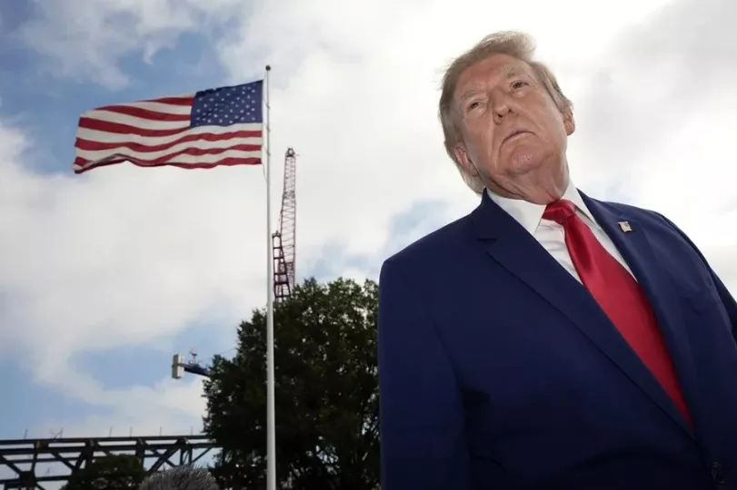 El presidente Donald Trump durante un acto oficial en Washington.