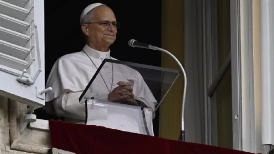 Fotografía del papa León XIV durante una audiencia oficial.