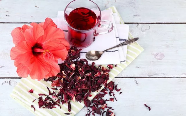 Conocida también como hibisco, esta planta se caracteriza por ser rica en antocianinas.