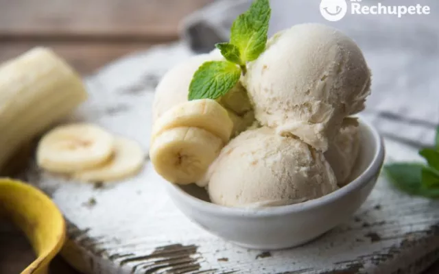 Helado de plátano 