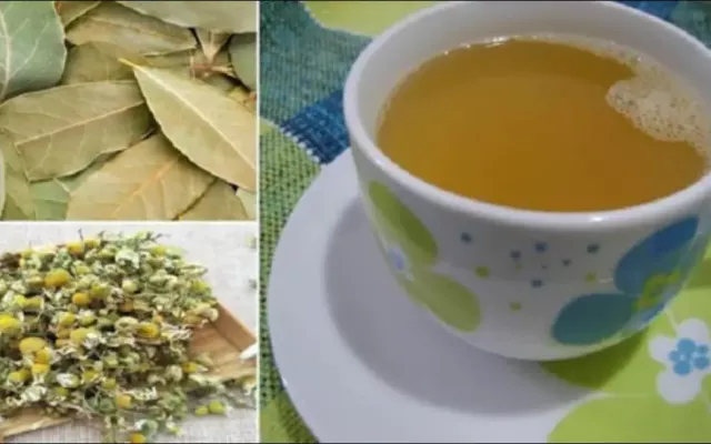Te de manzanilla y laurel 