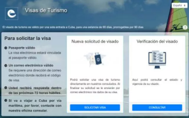 Plataforma de visas en Cuba 