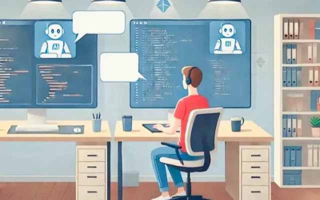 Programador trabajando 