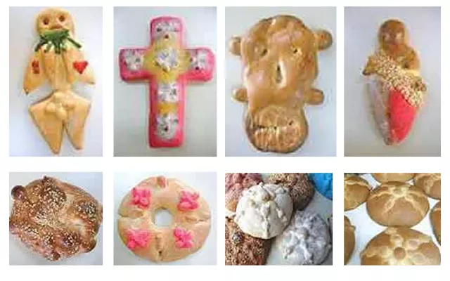 Variedades regionales del pan de muerto en México 