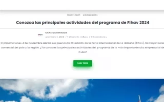 Boletín electrónico de la Feria Internacional de La Habana (FIHAV) 2024