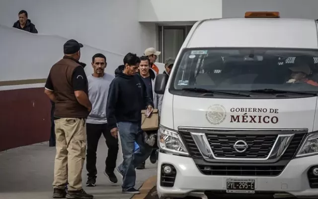 Foto de Archivo de migrantes deportados.