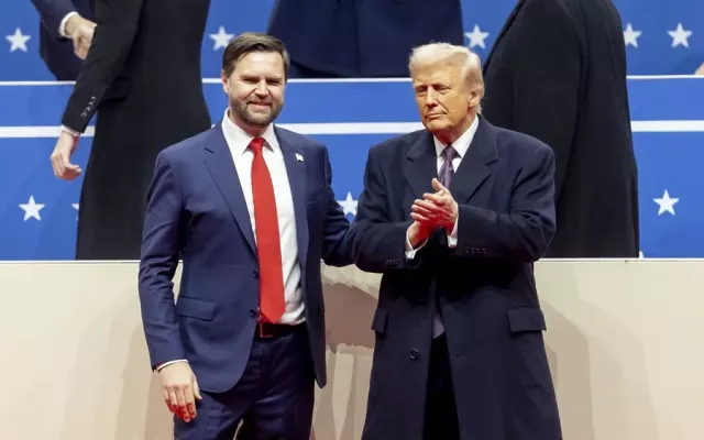 Donald Trump junto al vicepresidente, JD Vance (Foto de Archivo).