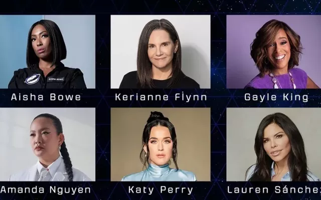 Katy Perry forma parte de la primera misión al espacio solo de mujeres de Blue Origin