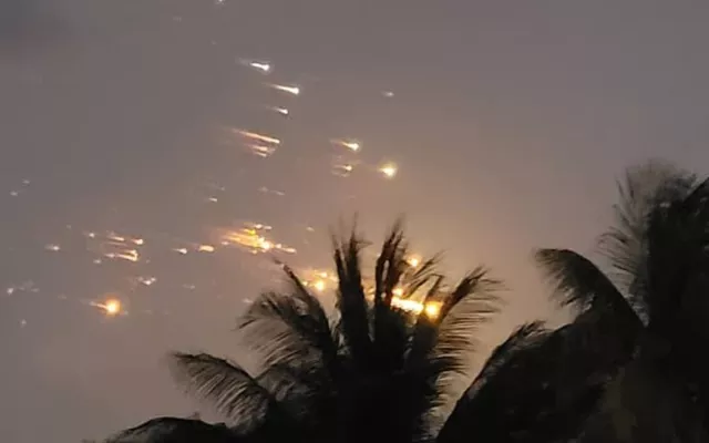 restos de un cohete de SpaceX 