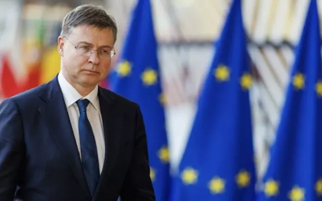 Valdis Dombrovskis, comisario europeo de Economía, en una fotografía de archivo