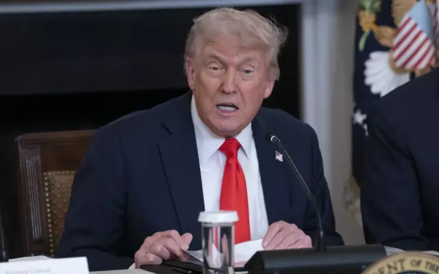 Fotografía de Archivo del presidente Donald Trump 