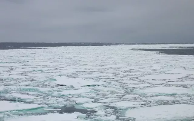 Las imágenes muestran un colapso gradual de plataformas de hielo consideradas estables hasta hace poco.