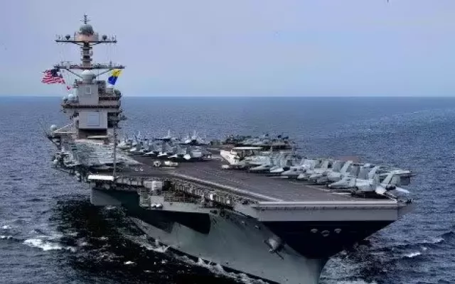 El portaviones USS Gerald R. Ford, el más grande construido por Estados Unidos.
