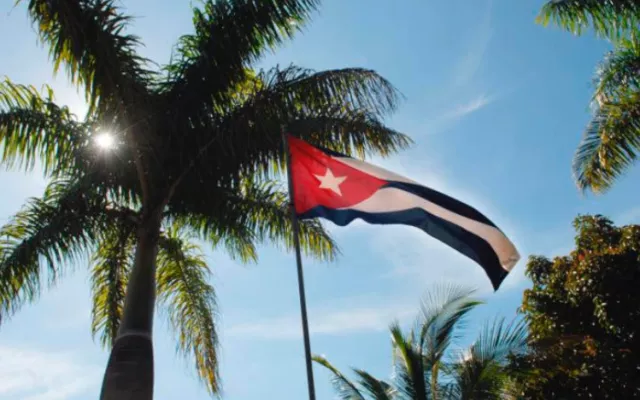 Imagen de archivo de la bandera cubana.