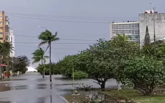 Avenida de Los Presidentes o calle G (como generalmente se le conoce) el pasado fin de semana, producto de las inundaciones.